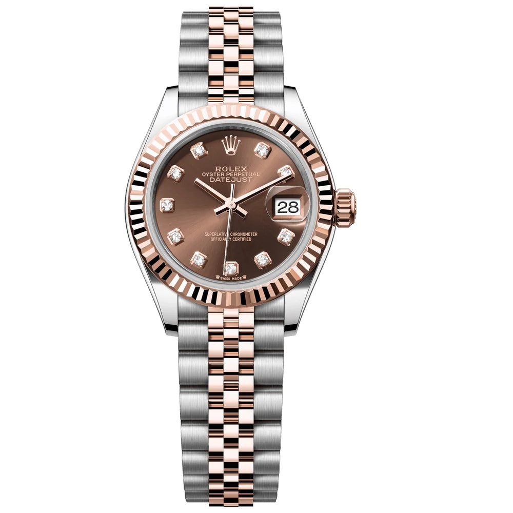 Rolex Datejust 28mm 279171-0011 Chocolate Diamond Jubilee Bracelet Pre-Owned