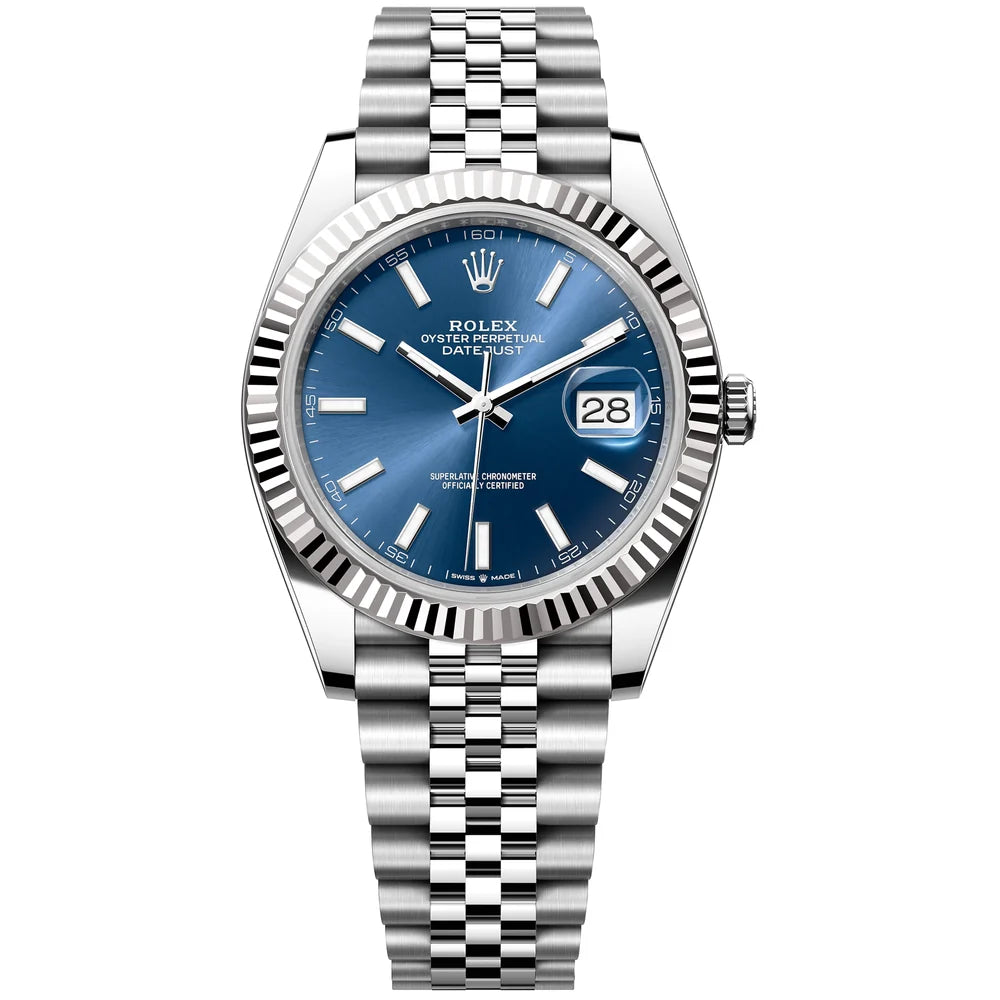 Rolex Datejust 41mm Unworn 2026 Jubilee Bracelet 126334-0002 Blue Index Dial